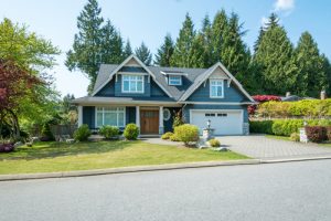 a blue house with a walk score that is relevant to home sellers