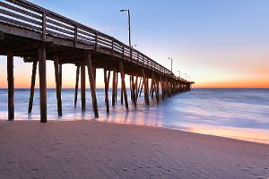 Fishing Pier at Sunrise at Virginia Beach