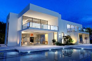 Luxurious villa with swimming pool. With COVD-19, luxury homes could see a boost